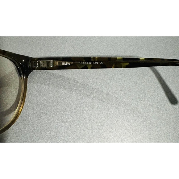 BMW Brown Camo Two Tone 49 20 140 mm Eyeglass Frame C10 B6045 unisex round cat - Picture 4 of 7